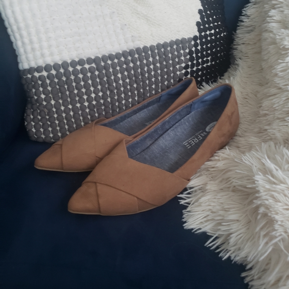 Dr. Scholl's Brown Corduroy Flats